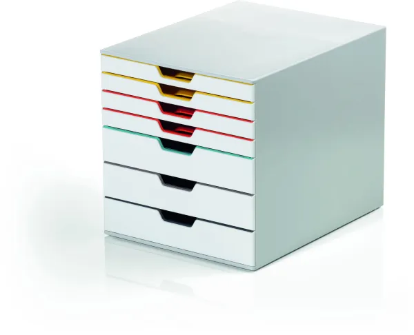 Durable Varicolor A4 laatikosto 7 lokeroa valkoinen