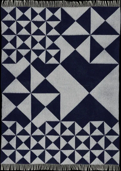 Verpan Mirror Plaid Sininen