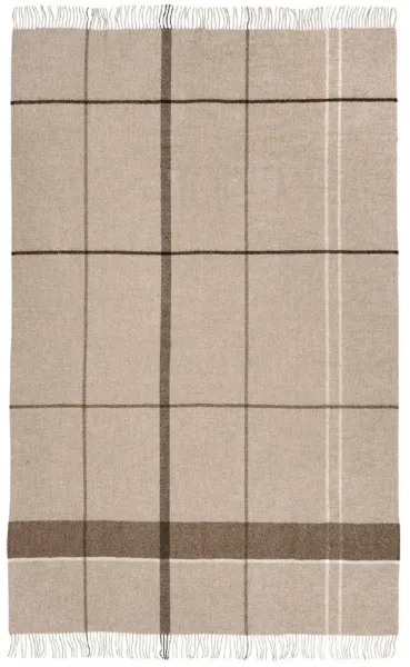 KRISTINA DAM STUDIO Gradient Throw - ruskea alpakanvilla ja villa (240x140)