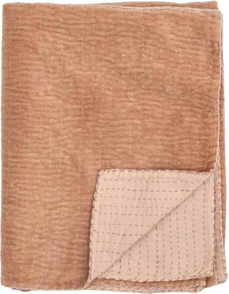 BLOOMINGVILLE Gamma Plaid, Rosa, Puuvilla L: 130cm, P: 150cm