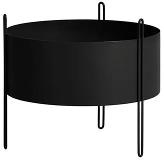 Woud Pidestall Kasviruukku Medium Musta