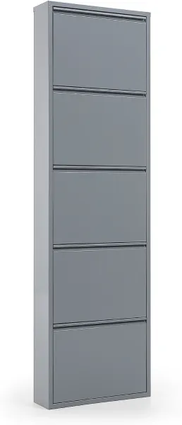 Ode, Kenkähylly, harmaa, H169x50x15 cm