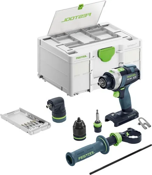 Festool Akku iskuporakone/ruuvinväännin TPC 18/4 I-Basic-Set QUADRIVE