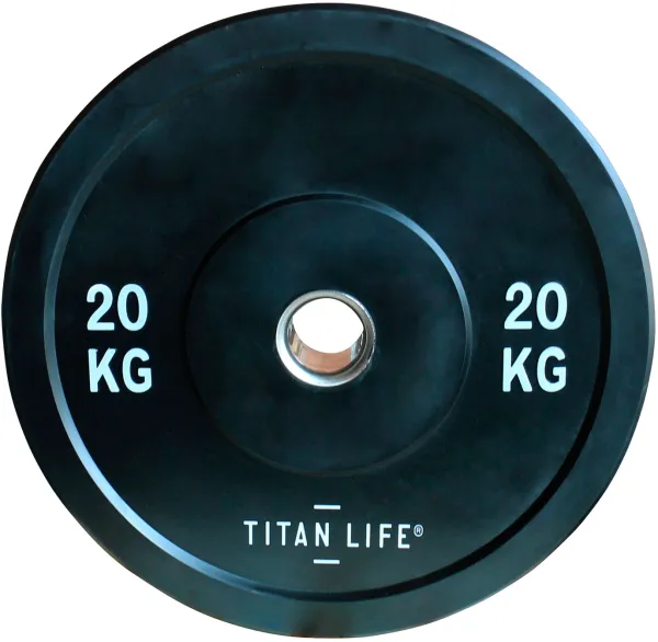 Titan Life Rubber Bumper Plate 20 kg Painolevy